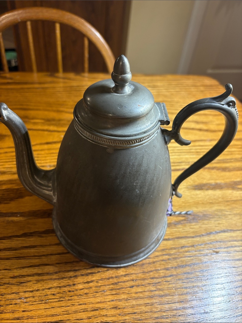 Classic Pewter-Style Coffee Pot from the Civil War era
